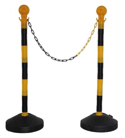 Plastic Guide Deineator Post with Chain