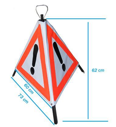High Reflective Foldable Triangle Wanging Sign
